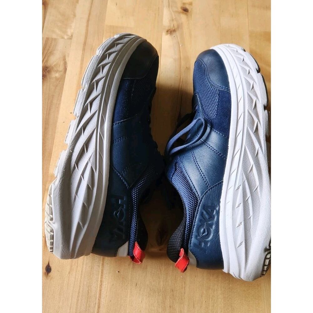 Hoka One One Bondi L Moonlight Ocean Sneakers Shoes Mens 8.5 Womens 9.5 Navy - Picture 5 of 8